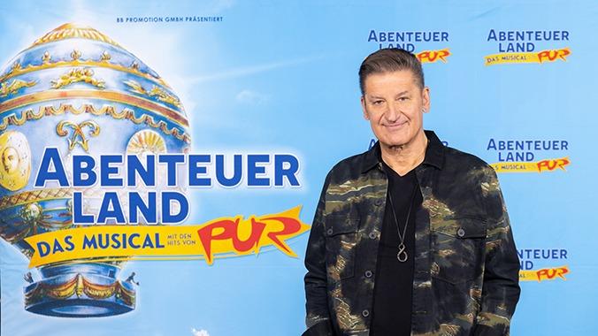 Ankündigung des PUR-Musicals "Abenteuerland" für Düsseldorf