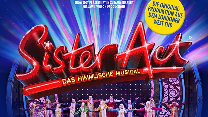 Keyvisual zum Musical "Sister Act" - 2024 auf Deutschland-Tour