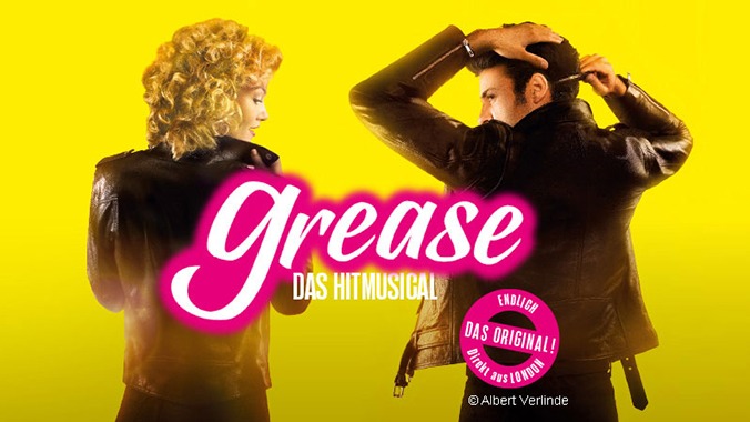 Logo zur Deutschland-Tour des Kult-Musicals "Grease" 2025