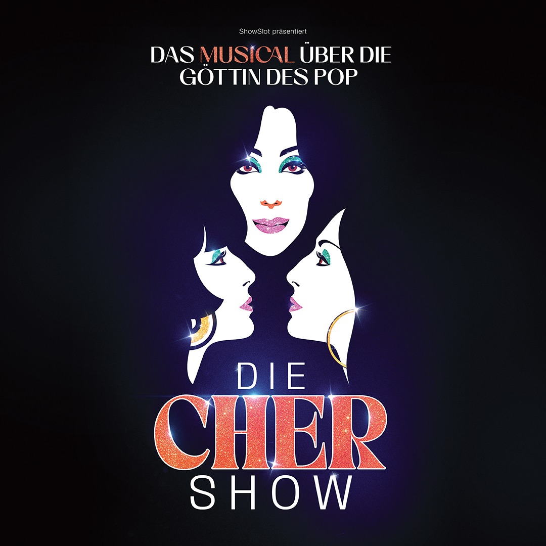 Logo vom Musical Die Cher Show auf Deutschland-Tour 2025/26