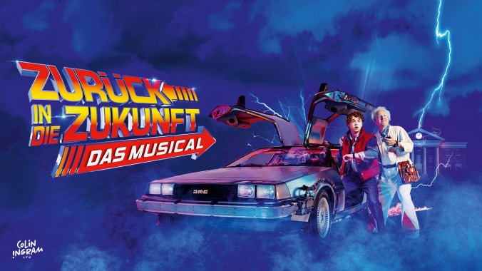 Keyvisual vom Musical "Zurück in die Zukunft" ab 2026 in Hamburg