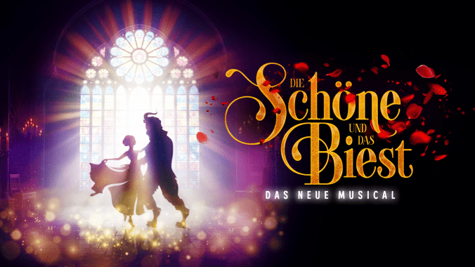 Keyvisual von "Die Schöne und das Biest - Dass neue Musical" 2027 auf Deutschland-Tour